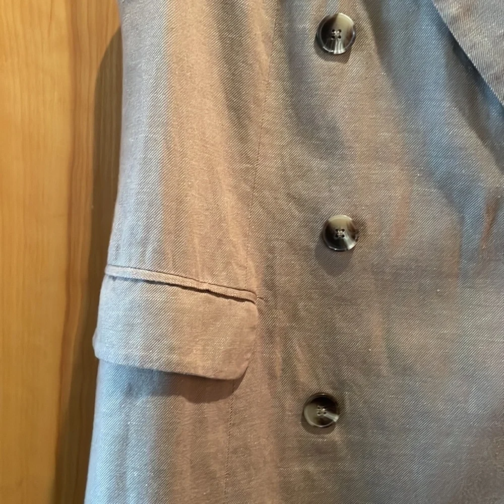 Limited Edition Cotton and Linen oversized sleaveless blazer/mini dress - Picture 7 of 12